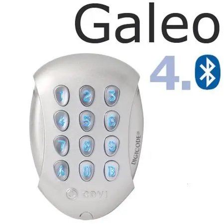 Codeklavier Galeo Bt - verlicht - bluetooth - metallic